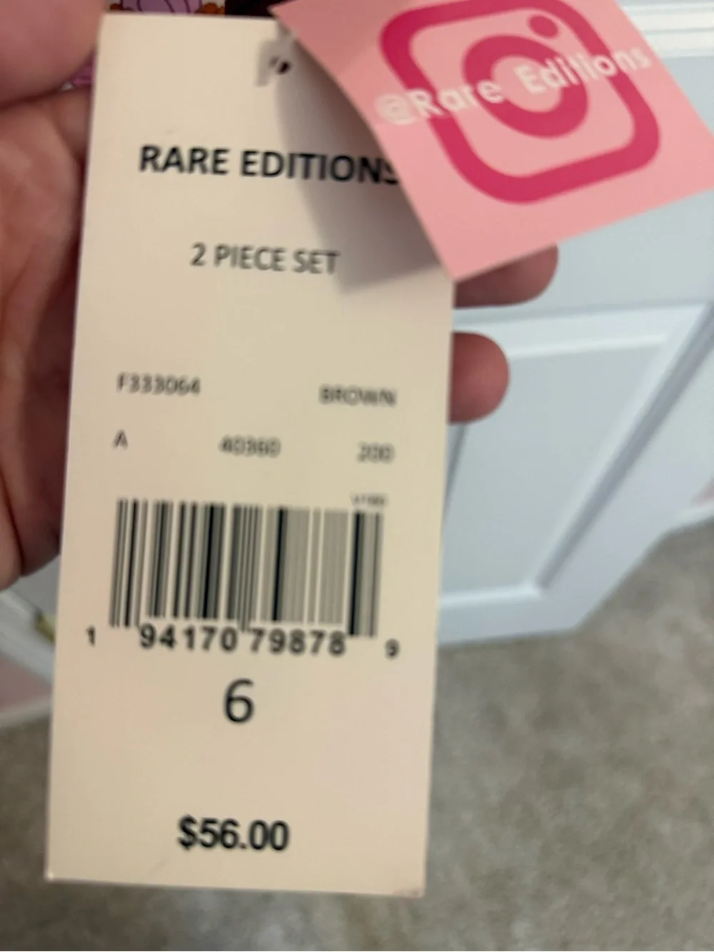 NWT Rare Editions Ruffle Sleeve Sweatshirt Set-6T